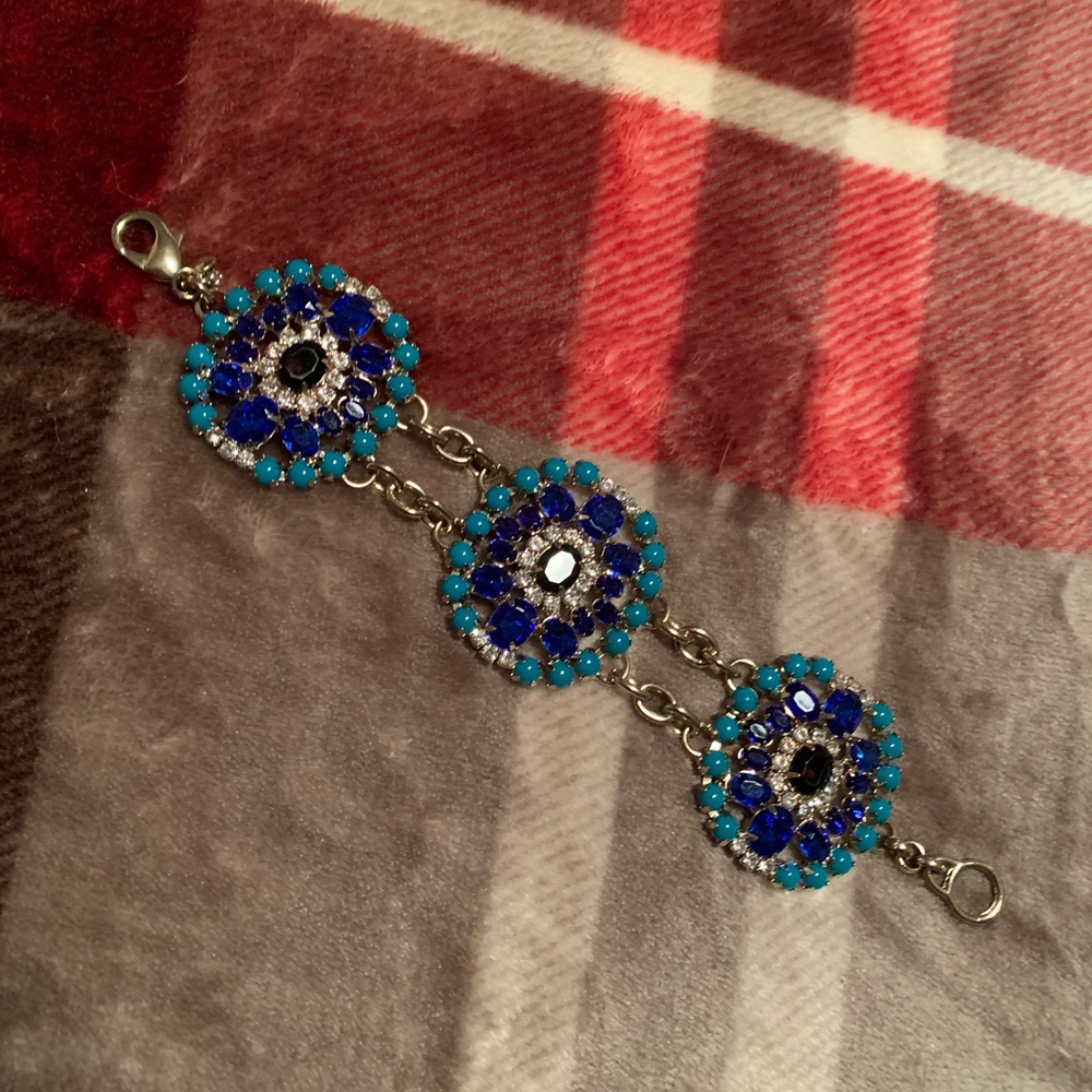Retro J. Crew Broach Link Bracelet